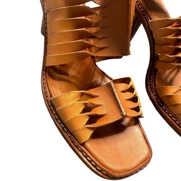 ULLA JOHNSON Meerkat Madeira Twisted Contrast High Heel Sandals EU 38 / US 8 - Picture 5 of 14